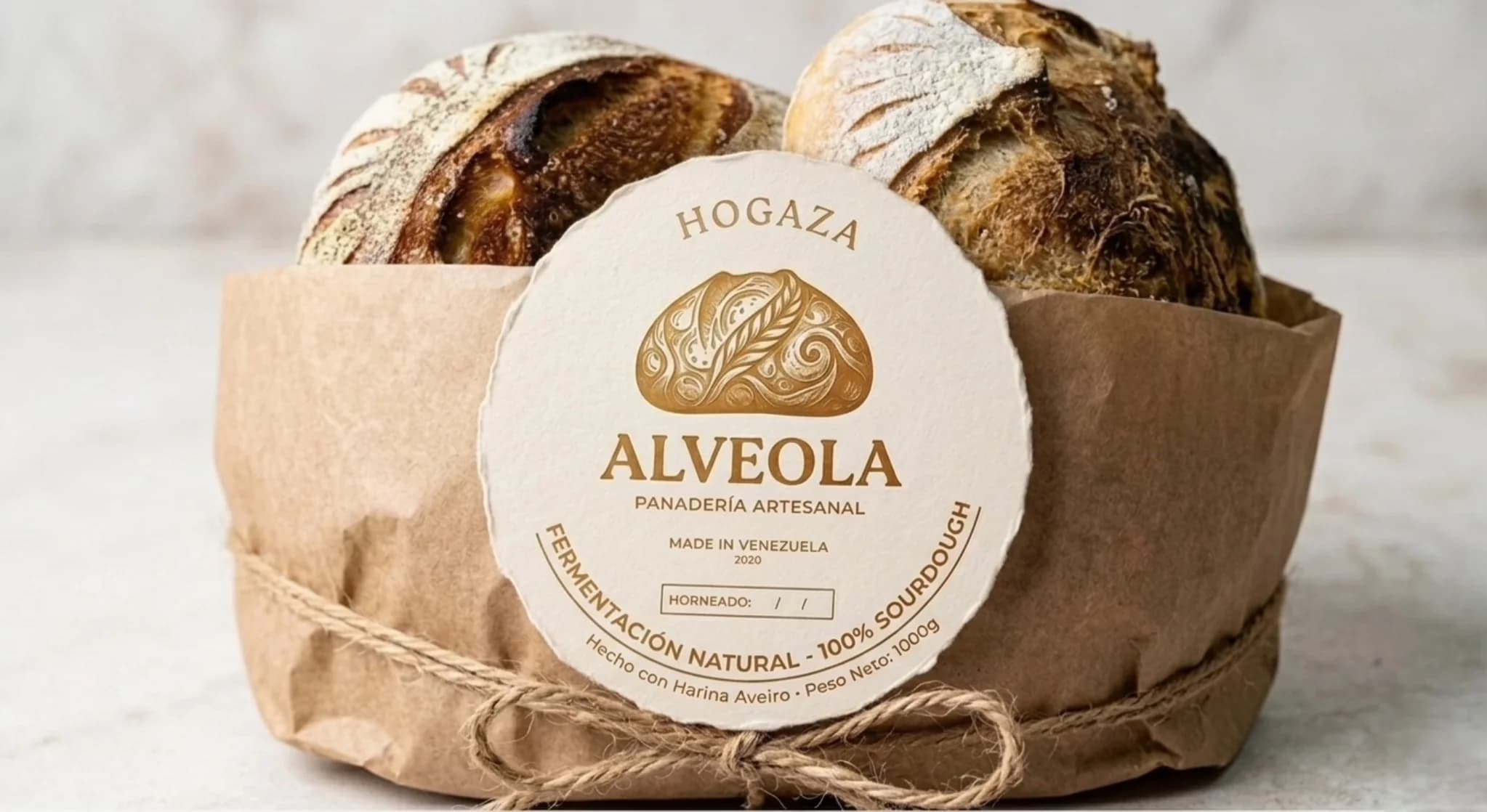 Pan de masa madre Alveola