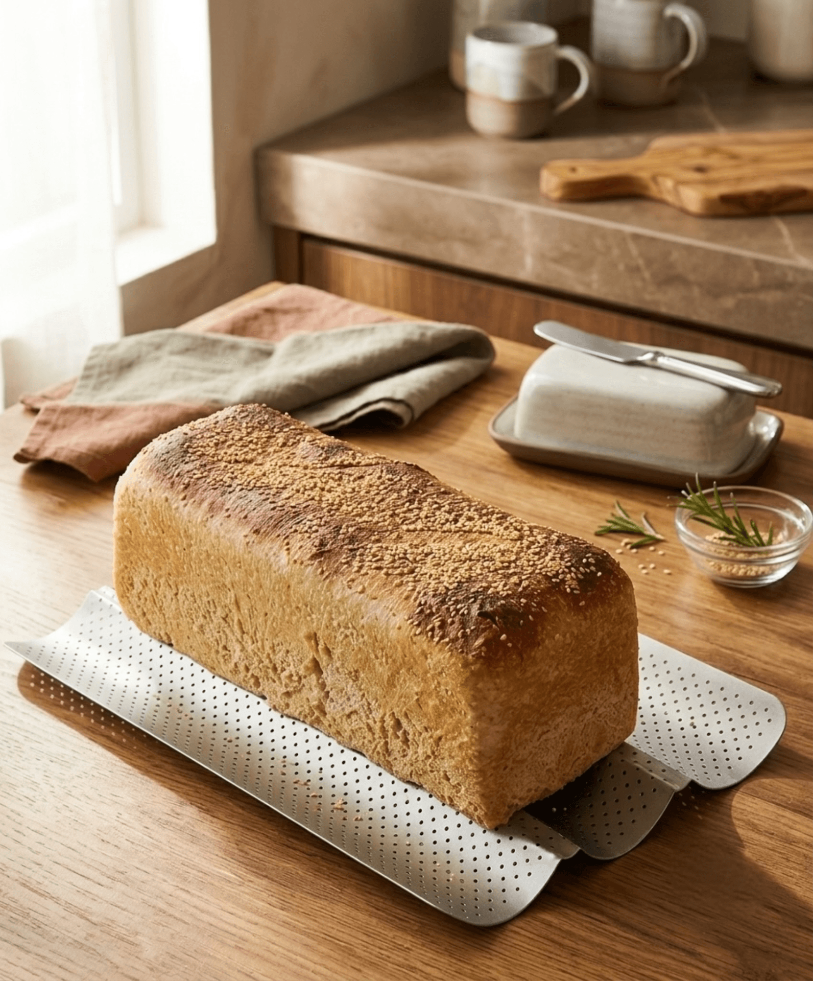 Pan de Sandwich Masa Madre Integral